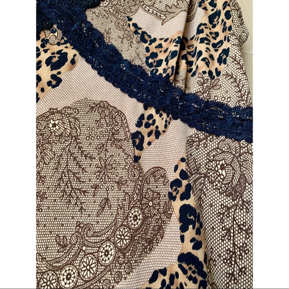 NWOT Cheetah Lace Pajama Camisole - Picture 3 of 5